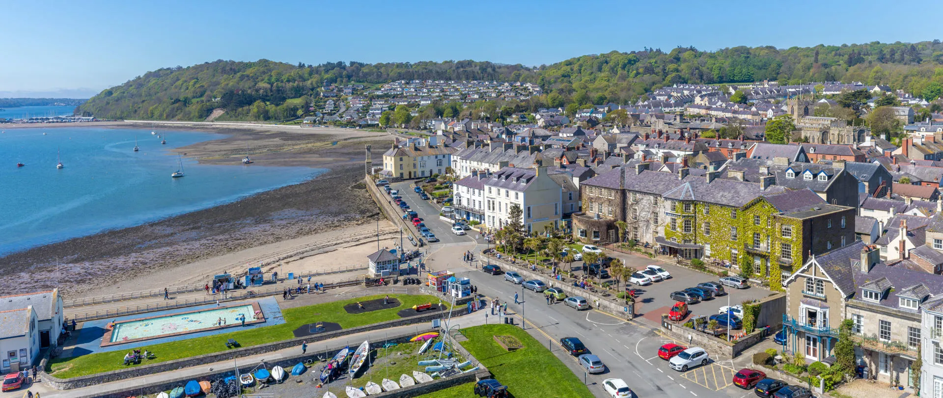 Beaumaris town and seafront