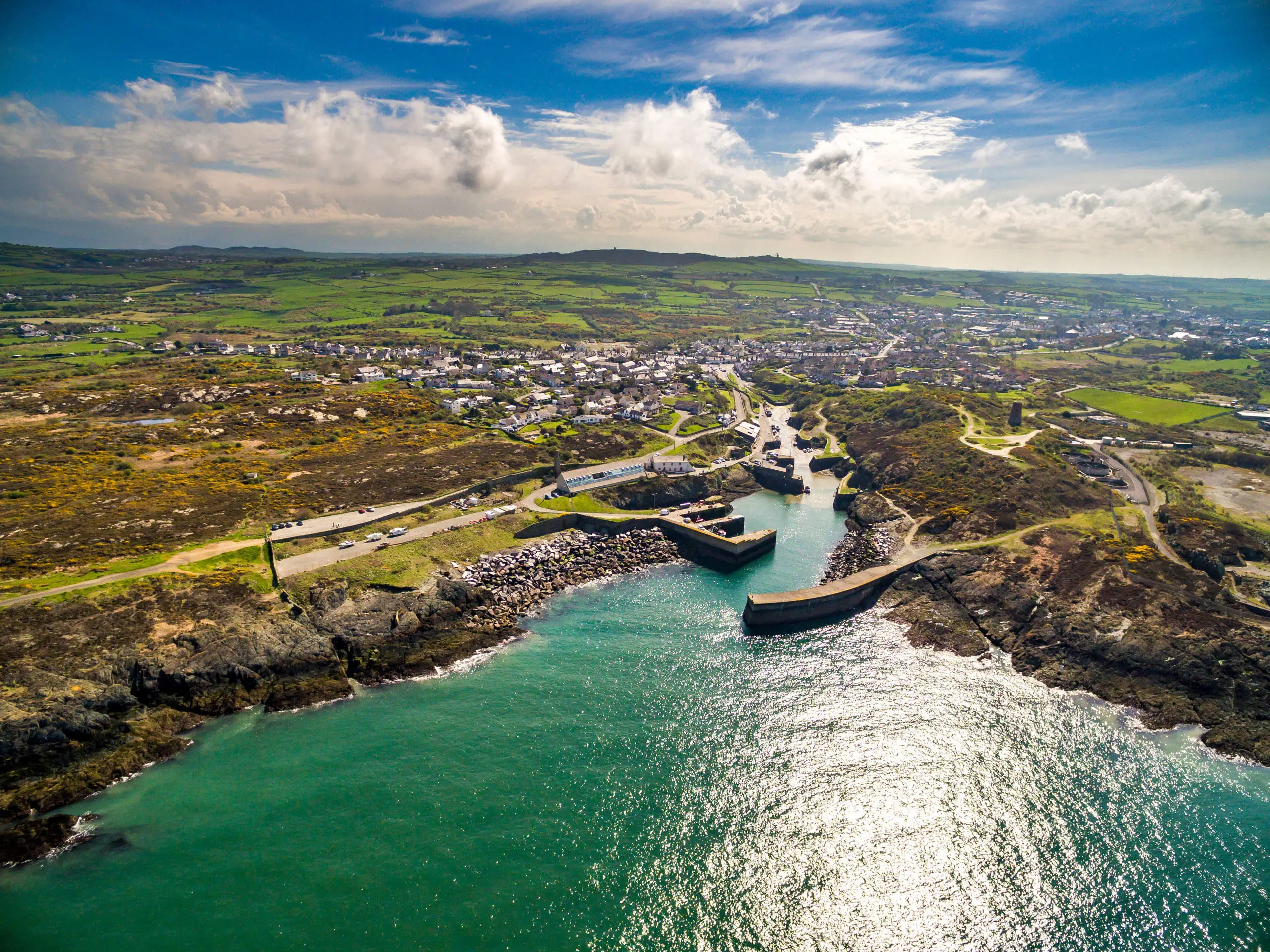 Aerial view of Amlwch Port