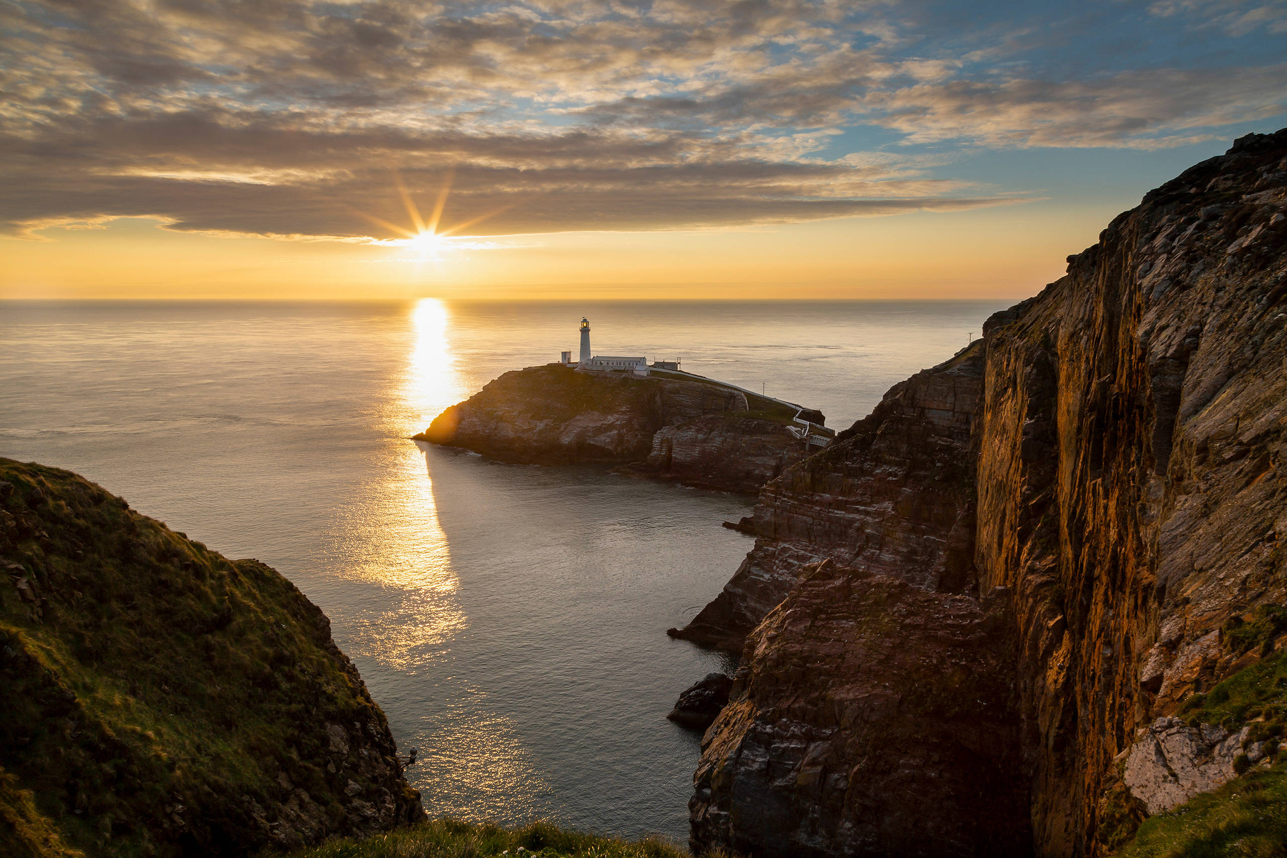 South Stack at sunset