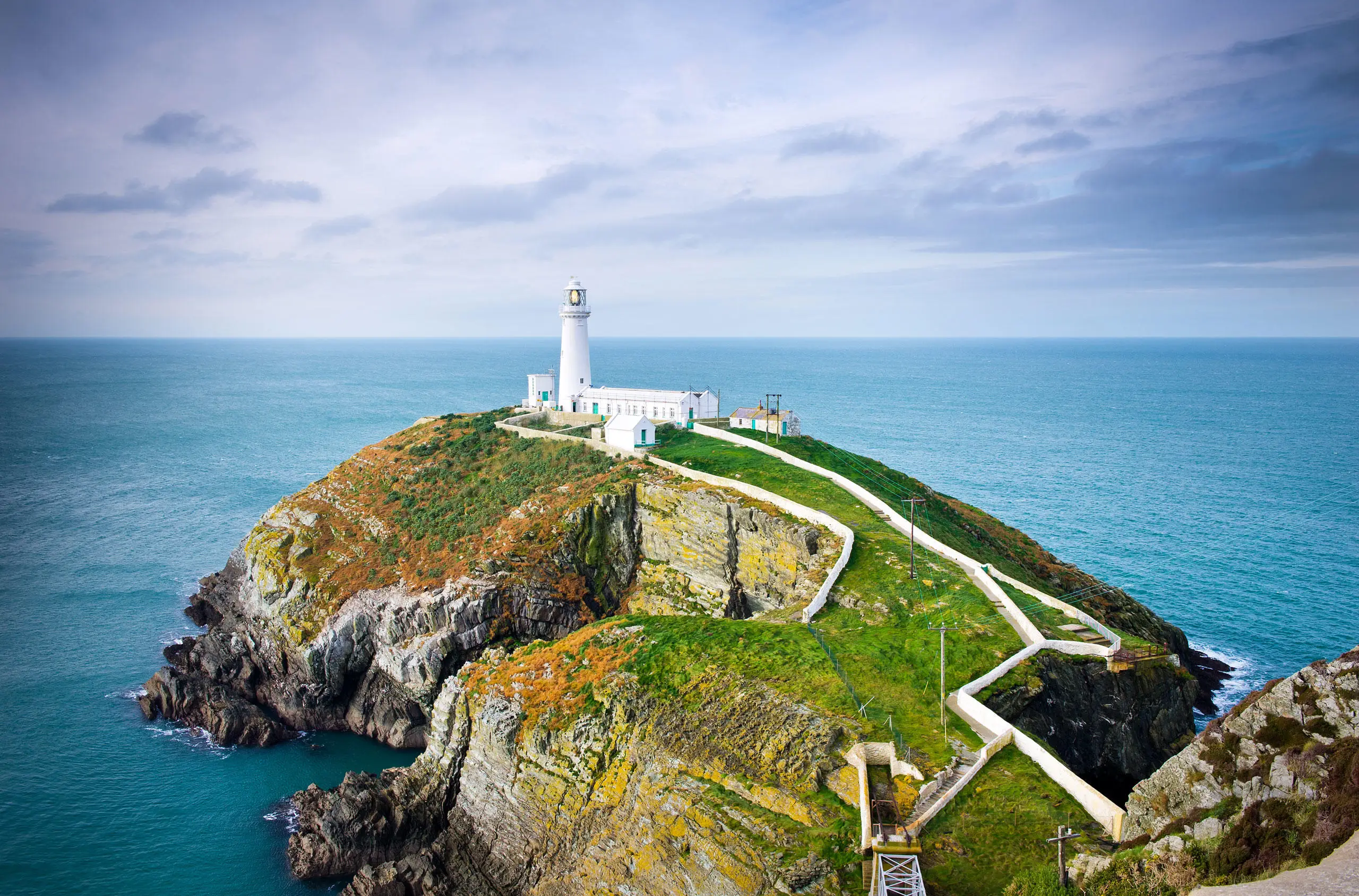 A view of South-stack Island and the bridge